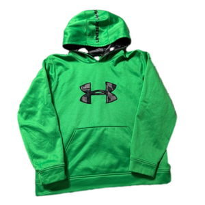 Under Armour Drifit Activewear Athletic Polyester Vibrant Green Hoodie